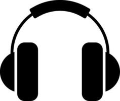 Headphone Glyph Icon vector
