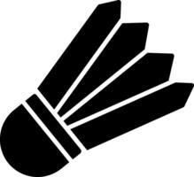 Shuttlecock Glyph Icon vector