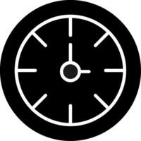 Clock Glyph Icon vector