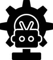 Robot Glyph Icon vector