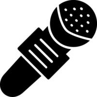 Mic Glyph Icon vector