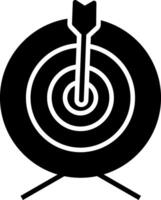 Target Glyph Icon vector