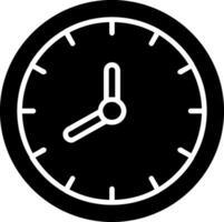 Clock Glyph Icon vector