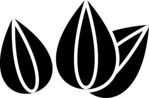 Seed Glyph Icon vector