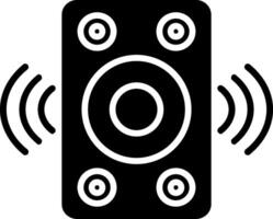 Speaker Glyph Icon vector