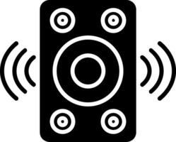 icono de glifo de altavoz vector