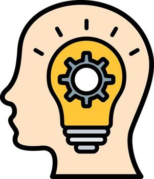 Knowledge Line Filled Icon vector