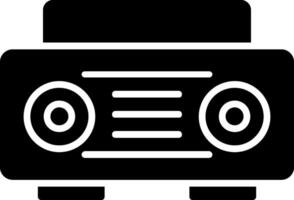 Radio Glyph Icon vector