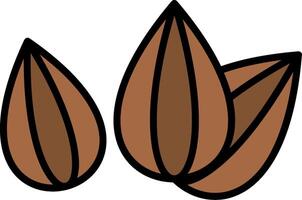 Seed Line Filled Icon vector