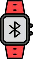 Bluetooth Line Filled Icon vector