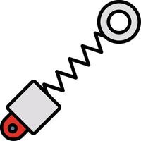 Shock Absorber Line Filled Icon vector