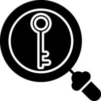 Key Glyph Icon vector