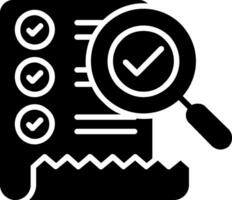 Checklist Glyph Icon vector