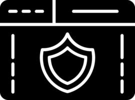 Web Security Glyph Icon vector