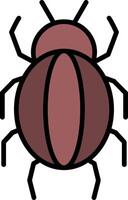 Spider Line Filled Icon vector