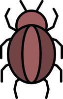 Spider Line Filled Icon vector