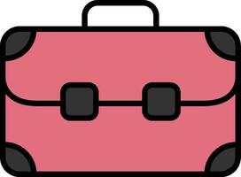 Bag Line Filled Icon vector