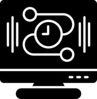 Timeline Glyph Icon vector