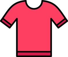 Shirt Line Filled Icon vector