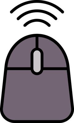 Mouse Line Filled Icon