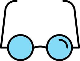 Reading Glasses Line Filled Icon vector