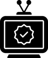 Television Glyph Icon vector