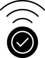 icono de glifo wifi vector