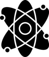 Atom Glyph Icon vector