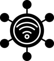 Connection Glyph Icon vector