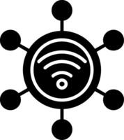 Connection Glyph Icon vector