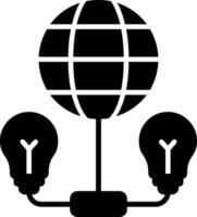 Network Glyph Icon vector