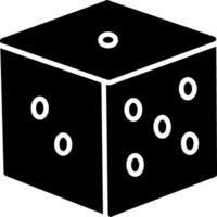 Dice Glyph Icon vector