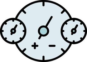 Clocks Line Filled Icon vector