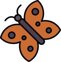 Butterfly Line Filled Icon vector