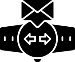 Message Glyph Icon vector