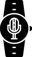 Microphone Glyph Icon vector