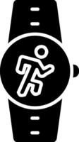 Running Glyph Icon vector