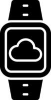 Cloud Connection Glyph Icon vector