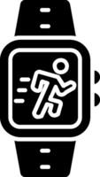 Running Glyph Icon vector