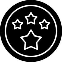 Star Glyph Icon vector