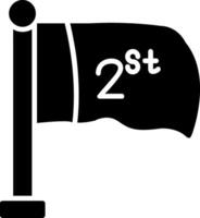 Flag Glyph Icon vector