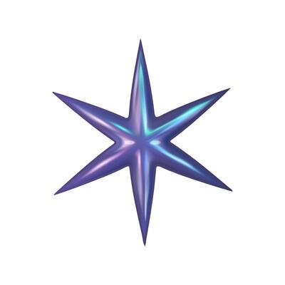 3d y2k Chrome holographic glossy element. Abstract shape chrome metal render. Y2K form shiny holo light. illustration 3d render.