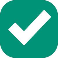 Checkmark Flat Icon vector