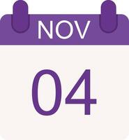 November Flat Icon vector