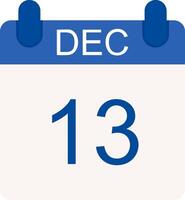 December Flat Icon vector