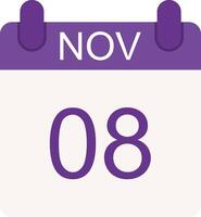 November Flat Icon vector