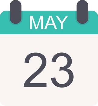 mayo plano icono vector