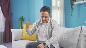 Man getting angry at camera. video