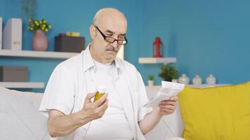 The man reading the prospectus. video