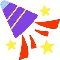 Confetti Flat Icon vector